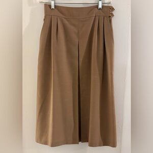 Chic Tan A-Line Women's Skirt